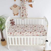 ราคา On Cloud Baby ผ้าปูที่นอนรัดมุมใยไผ่ขนาด 70x130 cm ฺBamboo muslin baby Crib Sheets Fitted Cot Bed (20460663381)