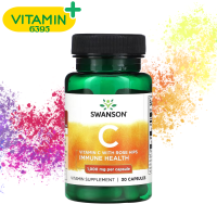ราคา Swanson Vitamin C with Rose Hips 1000 mg 30 Capsules (21055761050)