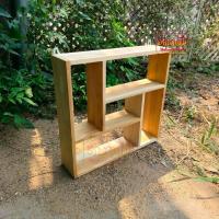 ราคา HNGM ชั้นวางไม้สัก 40 40 หนา 10 ซม ชั้นวางโมเดล ชั้นวางของตกแต่งบ้านงานไม้สัก ยังไม่ทำสีใดๆ (18218889945)