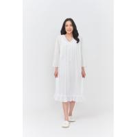 ราคา ชุดนอนสีขาว ชุดนอนผ้าลื่นสีขาว ชุดนอนกระโปรงแขนยาว ชุดนอนกระโปรงสีขาว ชุดนอนสายหวานสีขาว (20654532902)