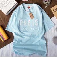 ราคา จัดโปรไฟลุก เสื้อยืดคอกลมผ้าCotton100 ลายปักนูนParisสีหวานๆผ้านุ่มสบายดูเรียบๆมีทั้งราคาปลีกและส่งสินค้าพร้อมfส่งทุกวัน (20107063444)