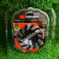 ราคา PUMPKIN ถ้วยเพชรขัดพื้นปูน รุ่น PTT TUR4 22322 ใบเจียรปูน ถ้วยเพชรขัดปูน ใบขัดบัว 4 ใบปัดปูน ถ้วยเจียรปูน รุ่นขัดละเอียด จัดส่ง KERRY (16367788069)