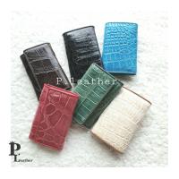 ราคา P leather หนังจระเข้แท้ Key holder bag กระเป๋าใส่กุญแจหนังจระเข้แท้ หนังแท้ พวงกุญแจ พร้อมส่ง (9458788502)