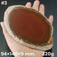 ราคา แผ่นหินอาเกตธรรมชาติ สไลด์ขัดมันสวยๆ Natural Agate Slide (17699436195)