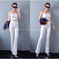 ราคา Chicchoosejeans มีไซส์ใหญ่ XXL 3XL กางเกงยีนส์ ผญ กางเกงยีนส์ขาม้าขาว ยีนส์ขาม้าเล็กสีขาว กางเกงขาม้าขาวเอวสูง กางเกงยีนส์ขาม้าเอวสูง (1178144043)