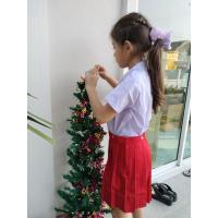 ราคา ชุดนักเรียนอนุบาลหญิง เสื้อคอบัว เสื้ออนุบาล เสื้อเอวกระดุมหญิง กระโปรงอนุบาลสีแดง ราคาแยกขาย (18043853328)