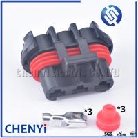 ราคา 1ชุด Delphi 3 Pin หญิง กันน้ำ Blower ปลั๊กหม้อน้ำมอเตอร์พัดลม Cooler ปลั๊กตัวเมียสำหรับพัดลม12124686 12124685สำหรับ Buick ฟอร์ด3 Pin Proton Suprima S หม้อน้ำรถยนต์มอเตอร์พัดลม Sensor ขั้วต่อหลอดไฟ LED