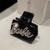 ราคา คลิปผมตุ๊กตาบาร์บี้ตัวอักษรสีชมพู Rhinestone บล็อกแสงหรูหราคลิปจับขนาดเล็ก (21059140982)
