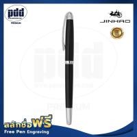 ราคา ปากกาสลักชื่อฟรี JINHAO ปากกาหมึกซึม หัวคอแร้ง จินห่าว 606 ด้ามโลหะคลิปเงิน ด้ามสีทอง เงิน ดำ น้ำเงิน JINHAO 606 Fountain Pen (9759845230)