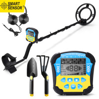 ราคา Smart Sensor แบบพกพาโลหะ Finder Quick Metal Finder เครื่องมือตรวจจับโลหะ Treasure Gold Finder เครื่องตรวจจับโลหะใต้ดิน LCD Backlit หน้าจอความแม่นยำสูงเครื่องตรวจจับโลหะอเนกประสงค์สำหรับผู้ใหญ่เด็ก (16