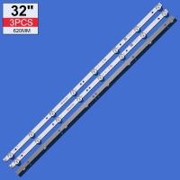 ราคา 3ชิ้นล็อตใหม่ LED Strip K320WD 4708 K320WD A2213K01 A4213K01 471R1055 477 8 LEDs 618มม สำหรับ32PFL3045 LE32D59 (19920761651)