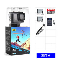 ราคา กล้อง Actioncamera 4K WIFI 60FPS 24MP กล้องกันน้ำ รีโมทคอนโทรล กันสั่น ลงแอป ต่อมือถือได้ ต่อไมค์นอกได้ (12573010666)