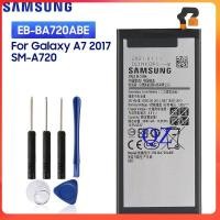ราคา แบตเตอรี่ แท้ Samsung Galaxy A7 2017 A720 SM A720 A720F SM A720S 3600mAh EB BA720ABE รับประกัน 3 เดือน ส่งจาก กทม (19117899361)