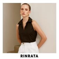 ราคา RINRATA Lola top เสื้อสีดำ แขนกุด มีปก ไหล่ล้ำ คอวี เสื้อใส่เที่ยว เสื้อใส่ทำงาน สีดำ (17693436219)