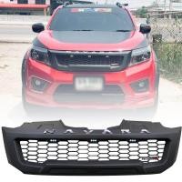 ราคา กระจังหน้า หน้ากระจัง มีไฟ LED สีขาว โลโก้ สีโครเมี่ยม รุ่น นิสสัน นาวาร่า NISSAN NAVARA NP300 ปี 2014 2018 สีดำด้าน 1 ชิ้น (8961038439)