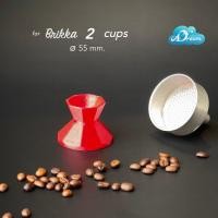 ราคา Brikka 2 cups แทมเปอร์กาแฟ Tamper ที่กดกาแฟ สำหรับ MokaPot Bialetti Brikka 2 cups (8420949196)