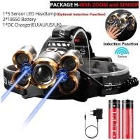 ราคา ไฟหัวตัดแก๊สหัวไฟฉาย T6 LED 5ดวงสำหรับไฟหน้ารถมอเตอร์ไซค์แบบ LED 50000โคมไฟสวมศีรษะ (19540263475)