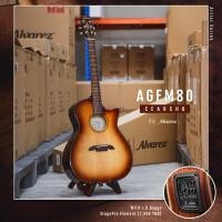 ราคา Alvarez AGFM80CEARSHB กีตาร์โปร่งไฟฟ้า Top Solid ไม้ Solid AA Sitka Spruce Flamed Maple (4001780604)