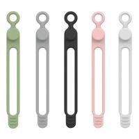 ราคา DAMILE CS01L สายรัดซิลิโคนนำมาใช้ใหม่ยืดหยุ่นผูกลวดสายออแกไนเซอร์สายรัดสำหรับการจัดระเบียบสายหูฟังสาย USB สายชาร์จสาย (16602804692)