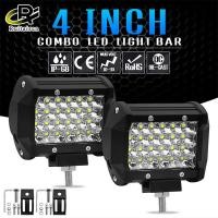 ราคา 4นิ้ว72W ไฟรถยนต์หลังคาสปอตไลท์ไฟ LED ทำงานแผ่นเรืองแสงกันชนหน้ารถไฟหน้าบาร์ไฟตัดหมอก4 4รถบรรทุก (13561782706)