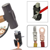 ราคา สายแบตเตอรี่ค้อน Crimper สายแบตเตอรี่ค้อน สำหรับ 8 AWG 0000 AWG แบตเตอรี่และสายบัดกรี อุปกรณ์คีมย้ำหางปลาสำหรับเชื่อมสายไฟ (14578626557)