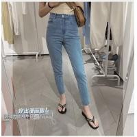 ราคา สินค้าลดราคา ยีนส์ผ้ายืดผู้หญิง เกงใส่ทำงาน ขาเดฟผู้หญิงแบบซิป ทรงสกินนี่สียีนส์น้ำเงิน (15605281381)
