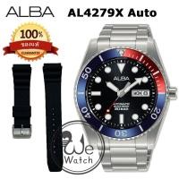 ราคา ALBA AUTOMATIC รุ่น AL4279X AL4281X AL4283X ขอบหยัก พร้อมสายซิลิโคนและกล่องดีไซน์ นาฬิกาชาย เครื่อง (18993768923)