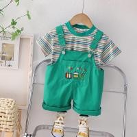 ราคา พร้อมส่ง ชุดเอี๊ยมเด็กผู้ชาย เสื้อลายทาง เอี๊ยม ชุดเด็ก เสื้อผ้าเด็ก (19587080348)