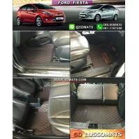 ราคา พรมปูพื้นรถยนต์6D FORD FIESTA 5D สีดำด้ายแดง เต็มคัน 6ชิ้น แผ่นปูท้ายรถ (675138605)