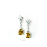 ราคา Neriza Jewelry ต่างหูระย้าออกงานเพชรสังเคราะห์ ประกายเทียบเท่าเพชรแท้ NE150 (16856010212)