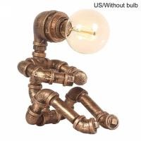 ราคา โคมไฟตั้งโต๊ะแบบหุ่นยนต์นั่งท่อเหล็กอุตสาหกรรมย้อนยุค Cxe86olnuva ไฟตั้งโต๊ะแบบสตีมพังค์โคมไฟตั้งโต๊ะวินเทจ (20688918247)