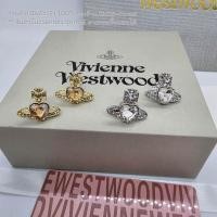 ราคา Vivienne Westwood Ariella crystal heart stud earrings ต่างหูวิวเียน จี้คริสตัล หัวใจ ล้อมเพชรดาวเสาร์ งานซีซั่น 2023 งานสวยแน่นอน ปั๊มโลโก้ด้านหลัง มี เงิน ทอง ราคา 139 ไม่รวมกล่อง อุปกรณ์ (2123542752