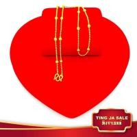 ราคา สร้อยคอทอง ลายไข่ปลาสลับประคำ น้ำหนัก2สลึง ยาว18นิ้ว ชุบทองคำแท้ 24K สินค้าขายดีพร้อมส่ง ชุบเศษทองเยาวราช งานฝีมือจากช่างเยาวราช แถมฟรีตลับใส่ทอง (894120536)