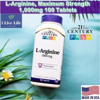 ราคา แอล อาร์จีนีน L Arginine Maximum Strength 1000mg 100 Tablets 21st Century อาร์จินีน แอลอาร์จีนีน (7422876048)