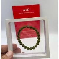 ราคา 100 Genuine Moldavite Round Beaded Bracelet genuine Moldavite tektite Natural Moldavite Bracelet from Czech Republic (20675029158)