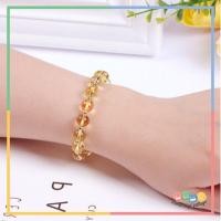 ราคา กำไลหิน สร้อยข้อมือหินซิทริน CITRINE หินแห่งความสำเร็จ หินของพ่อค้า เรียกเงินเรียกทอง หินมงคล หินนำโชค หินธรรมชาติแท้ (16739493524)