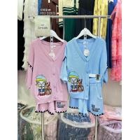 ราคา เซ็ตเสื้อ กางเกงขาสั้น MOLLY DONALD DUCK งานป้ายเกาหลี (20804230524)