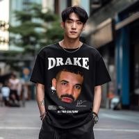 ราคา Thai Direct Mail สินค้ามาใหม่ เสื้อยืด DRAKE สำหรับผู้ชาย ลายกะโหลกศีรษะหรูหรา ข้อเสนอแบบจำกัดเวลา (20348657140)