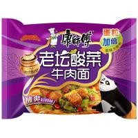 ราคา พร้อมส่ง มาม่าจีนคังซือฝุ เส้นหนึบมาก รส อร่อยมาก มาม่า ซี่โครงตุ๋นตพริกดองเนื้อผักดองเนื้อ 康师傅酸菜牛肉方便面117g (4577846154)