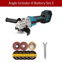 ราคา ของขวัญ 5นิ้ว หินเจียรไร้สายการขัดการตัดไฟฟ้า 2000W 588Vf เครื่องเจียรไฟฟ้า หินเจียรไร้สายM14ไร้แปรงถ่าน 2 ก้อน แบตเตอรี่ลิเธียม 18V 6เกียร์ (20757950455)