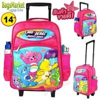 ราคา สินค้าใหม่ CareBears กระเป๋าเป้นักเรียน Wheal มีล้อลาก 14 นิ้ว กระเป๋าลากของเด็ก กระเป๋าเดินทางเด็ก ลายหมีแคร์แบร (20803578177)