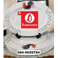 ราคา จานเปลเมลามีน ลายไก่ ซุปเปอร์แวร์แท้ ตรานกแพนกวิน ส่งตรงจากโรงงานศรีไทยซุปเปอร์แวร์ ราคาถูก ขนาด 12 6ใบ (10831935465)