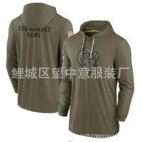 ราคา Printed foreign trade hooded long sleeved T shirt men loose big yards salute sport shirt NFL football ball coat (18855284268)