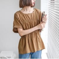 ราคา มาใหม่แกะกล่อง เสื้อแขนสัันสม็อคอกและเอวสุดเก๋ ให้ลุคเหมือนตุ๊กตาน่ารักๆ สีก็สวยสุดๆอะ (15412565238)