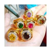 ราคา แหวนพลอยชาย 0389 รุ่นชุบทองหนาพิเศษ แหวนพลอยมงคล เสริมฮวงจุ้ย แหวนเพชรcz แหวนทองไมครอน แหวนทองสวย แหวนใส่ออกงาน แหวน (1182792904)