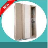 ราคา ตู้เสื้อผ้า 120cm 3 ประตู ชั้นโชว์ ประตูกระจกใส เป็นทั้งตู้เสื้อผ้า และตู้โชว์ในตัว ส่งฟรีในเขตพื้นที่ที่กำหนด (14179980068)