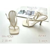 ราคา รองเท้าส้นสูง รองเท้าสตรี รองเท้ารัดข้อ สูง3นิ้ว รหัสสินค้า PM 9001 (19759323756)