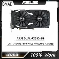 ราคา ASUS RX 580 8GB 2304SP GDDR5การ์ดจอ256bit การ์ดจอสำหรับเล่นเกมมือสอง (20444775083)