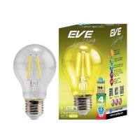 ราคา EVE หลอดไฟ หลากสี แอลอีดี แบบใส สีสันสดใส ทรงกลมทรงจำปา ขนาด 4W ขั้ว E27 และ E14 มีสี แดง เขียว น้ำเงิน เหลือง (10219784112)