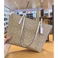 ราคา ระเป๋า COACH 4455 ZIP TOP TOTE IN SIGNATURE CANVAS IMQRF โทส 14 นิ้ว (21081636401)